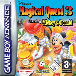 Magical Quest 3 Starring Mickey and Donald box art for GameBoy Advance